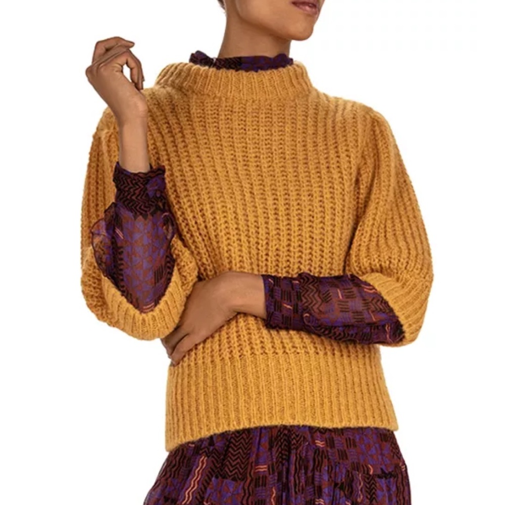 Ba&sh Erich Balloon Sleeve Sweater S - Picture 2 of 12